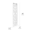 Hand-Carved Decorative Wood Wall Panel (48" x 12")